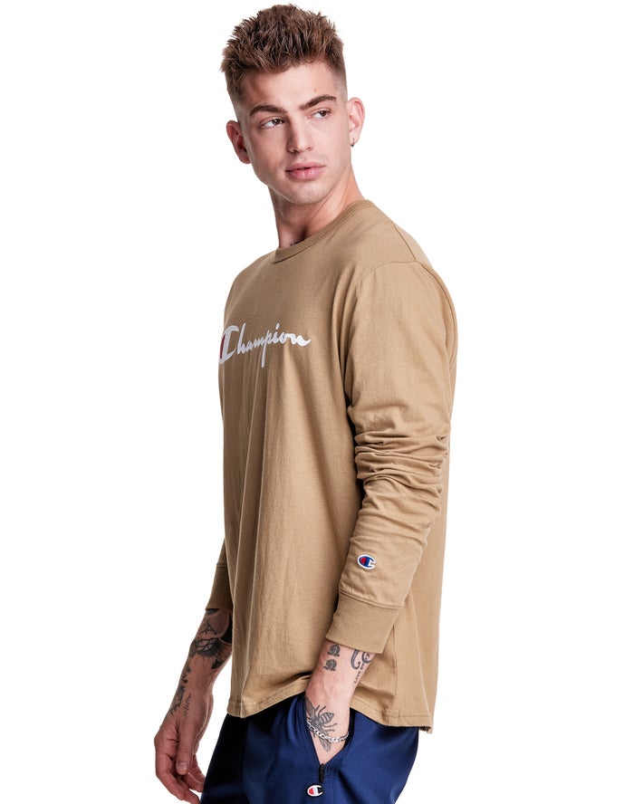 Champion t shirt outlet khaki